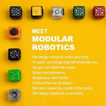 CUBELETS Modular Robotics Robot Blocks with 5 Robot Cubes - Discovery Set for Home Robotics Kit - STEM Kits for Teens & Kids Aged 4+ - Science Engineering Kits