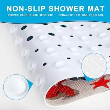 XIYUNTE Kids Non-Slip Bath Mat - Safe Bathtub Fun