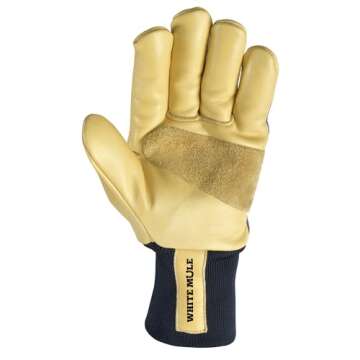 Men's Heavy Duty Leather Winter Work Gloves with Thinsulate Insulation (Wells Lamont 5127XL), Palomi...