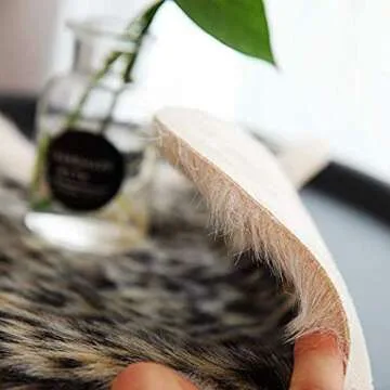 Leopard Print Faux Fur Rug for Stylish Home Decor