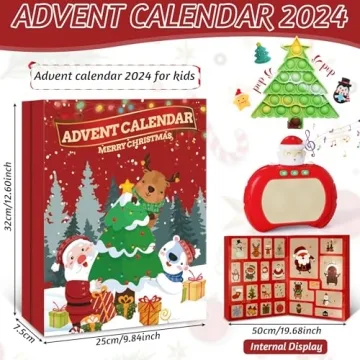 Fidget Advent Calendar for Kids 2024 with 24 Toys