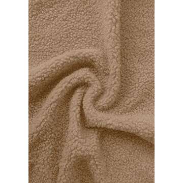 MIROL Women's Sherpa Fleece Jacket Faux Fuzzy Long Sleeve Casual Zip Up Bomber Coat