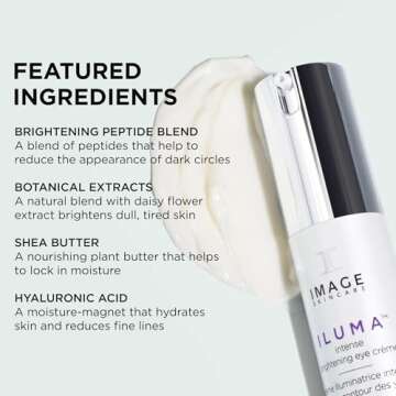 IMAGE Skincare, ILUMA Intense Brightening Eye Crème, Helps Reduce Signs of Visible Skin Aging, Dark Circles, Spots and Discoloration Under Eyes, 0.5 fl oz
