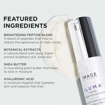 IMAGE Skincare, ILUMA Intense Brightening Eye Crème, Helps Reduce Signs of Visible Skin Aging, Dark Circles, Spots and Discoloration Under Eyes, 0.5 fl oz