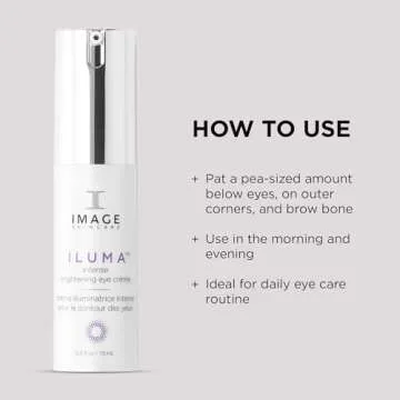 IMAGE Skincare, ILUMA Intense Brightening Eye Crème, Helps Reduce Signs of Visible Skin Aging, Dark Circles, Spots and Discoloration Under Eyes, 0.5 fl oz