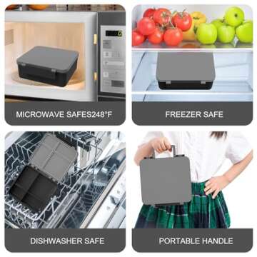 Bento Lunch Box with 8oz Soup Thermo for Kids