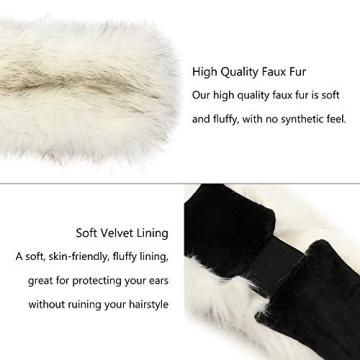 Stylish LA CARRIE Faux Fur Headband for Winter Warmth
