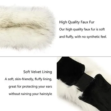 Stylish LA CARRIE Faux Fur Headband for Winter Warmth
