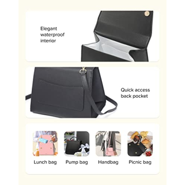 Large Cute Insulated Lunch Bag for Women at Work