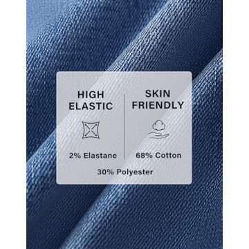 Stylish Roswear Women's High Waisted Boyfriend Jeans