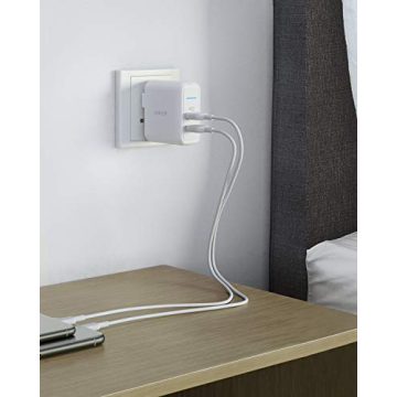 Anker PowerPort 2 Elite USB Dual Port Charger for Quick Charging