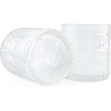 Darware Hobnail Drinking Glasses - Elegant & Versatile Set