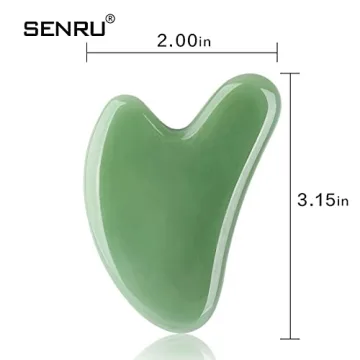 QAZW Natural Jade Gua Sha Facial & Body Massage Tool