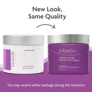 TriLASTIN Maternity Stretch Mark Prevention Cream - Paraben-Free, Hypoallergic, and Safe for Pregnancy - Stretch Mark Cream for Pregnant Women - 4 Oz - Belly Cream for Pregnant Women