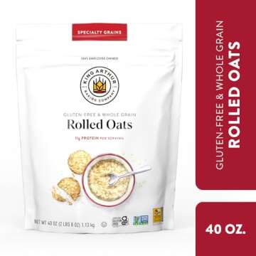 King Arthur Baking Company Gluten-Free & Whole Grain Rolled Oats 2lbs.