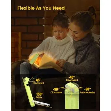 Glocusent USB Rechargeable Book Light - Perfect for Readers