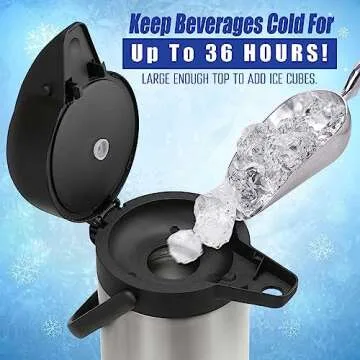 Insulated Coffee Carafe - Keeps Drinks Hot or Cold 20 Hours