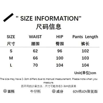 Women's Baggy Jeans Vintage High Waist Jeans Street Jeans (S, Brown)