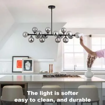 Stylish Zunkoglory Black Sputnik Chandelie