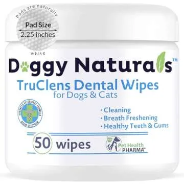 TRUCLENS Dental Wipes for Dogs and Cats - Easy Care