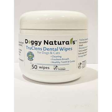Pet Health Pharma TRUCLENS | Dental Wipes for Dogs and Cats (50ct Wipes)