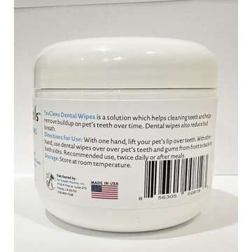 Pet Health Pharma TRUCLENS | Dental Wipes for Dogs and Cats (50ct Wipes)