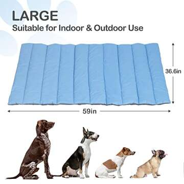 Heeyoo Outdoor Dog Bed, Water Proof Camping Dog Bed, Machine Washable and Easy Clean Travel Dog Bed,...