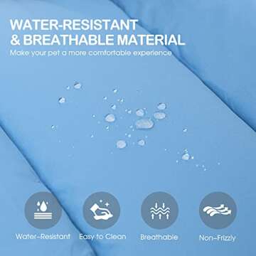 Heeyoo Outdoor Dog Bed, Water Proof Camping Dog Bed, Machine Washable and Easy Clean Travel Dog Bed, Foldable Pet Mat for Small, Medium, and Large Dog and Cat