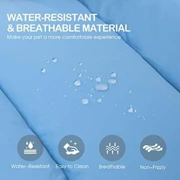 Heeyoo Outdoor Dog Bed, Water Proof Camping Dog Bed, Machine Washable and Easy Clean Travel Dog Bed, Foldable Pet Mat for Small, Medium, and Large Dog and Cat