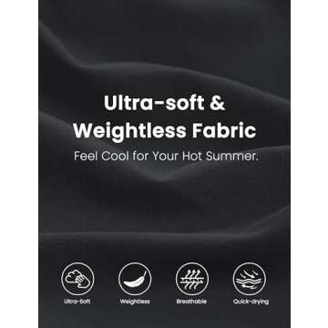 CRZ YOGA Lightweight Wide Leg Pants for Women 30" High Waisted Casual Lounge Travel Work Sweatpants Loose Fit Summer Black Large