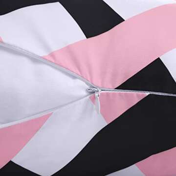 Set of 9 Decorative Throw Pillow Covers 18x18 Two Side Print Geometric Boho Couch Pillows Case for Living Room Bed Car (Pink)