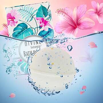 6 XL USA Made Essential Oils Bath Bombs Gift Set - Organic Coconut Oil and Shea Butter - Bath Bombs for Women - Perfect for Bubble & Spa Bath - Christmas Gifts for Women