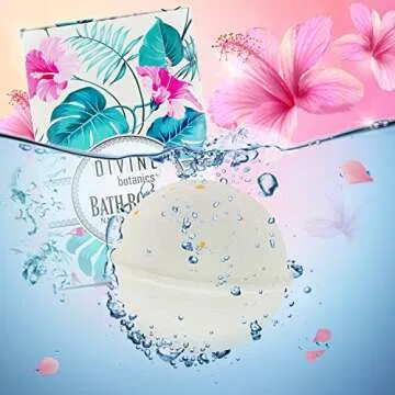 6 XL USA Made Essential Oils Bath Bombs Gift Set - Organic Coconut Oil and Shea Butter - Bath Bombs for Women - Perfect for Bubble & Spa Bath - Christmas Gifts for Women