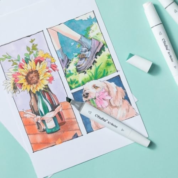 Ohuhu Alcohol Markers: 60 Vibrant Dual-Tip Pens for Artists