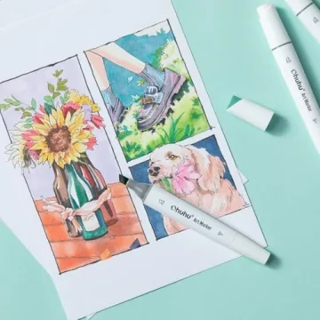 Ohuhu Alcohol Markers: 60 Vibrant Dual-Tip Pens for Artists