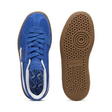 PUMA® Kids Palermo Sneakers for Kids – Leather and Suede Upper – T-Toe Construction – Rubber Outsole