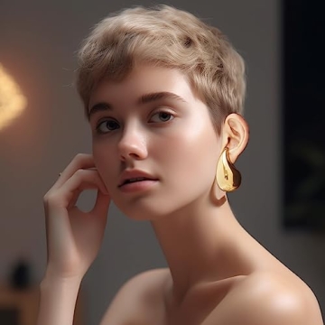 Elegant Teardrop Earrings Hypoallergenic, Gold Plated