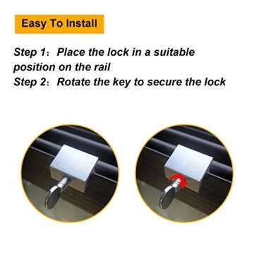 25 Sets Sliding Window Locks Aluminum Metal Security Door Locks Adjustable with Keys for Safety, Silver