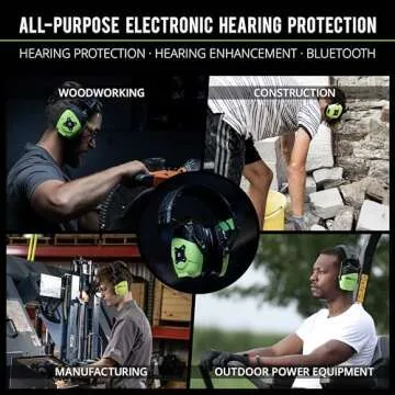 ISOtunes LINK Aware Bluetooth Earmuffs: Updated Audio Passthrough Hearing Protection, Bluetooth 5.0,...