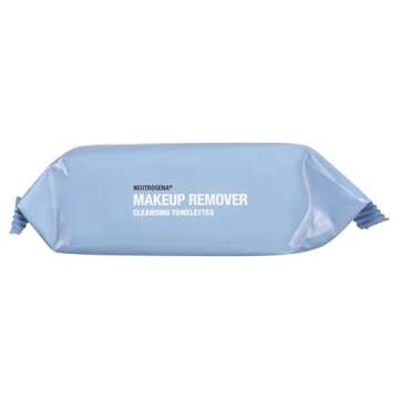 Neutrogena Makeup Remover Wipes, Daily Facial Cleanser Towelettes, Gently Removes Oil & Makeup, Alcohol-Free Makeup Wipes, 25 ct