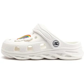 HOBIBEAR Classic Graphic Toddler Water Clogs for Kids