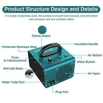 ALDIOUS Ozone Generator for Air & Water Purification
