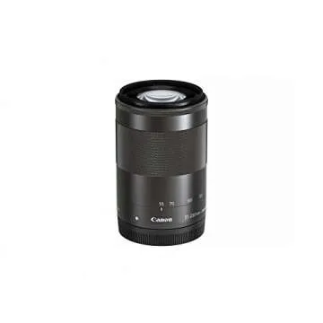 Canon 55-200mm EFM f4.5-6.3 is STM Lens - Black