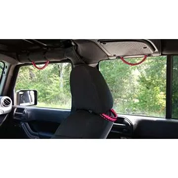 Universal Paracord Headrest Grab Handles for Cars