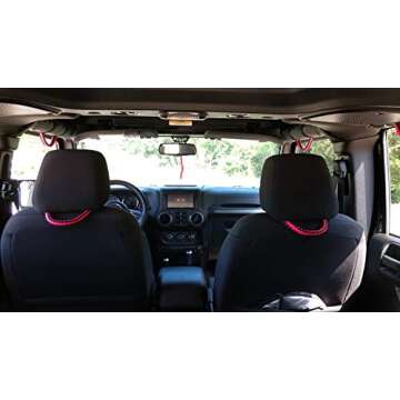 Universal Paracord Headrest Grab Handles for Cars