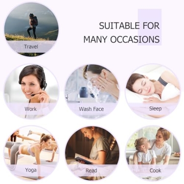 Purple Velvet Scrunchies Set for Girls 8-15 Years