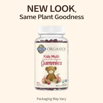 Organic Kids Gummy Vitamins Fruit Flavor - 120 Count