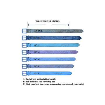 PASQUALE CUTARELLI Mens Crocodile Pattern Italian Leather Belt Chestnut Brown Small 32 Inches