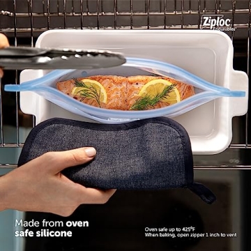 Ziploc Endurables Silicone Food Container Microwave Safe Eco-Friendly