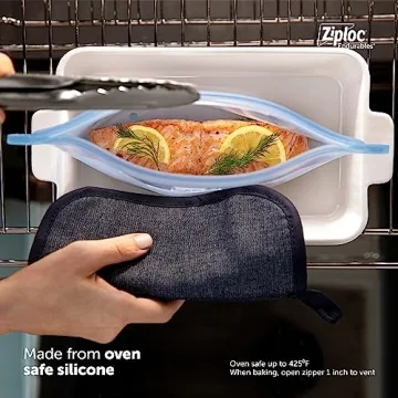 Ziploc Endurables Silicone Food Container Microwave Safe Eco-Friendly